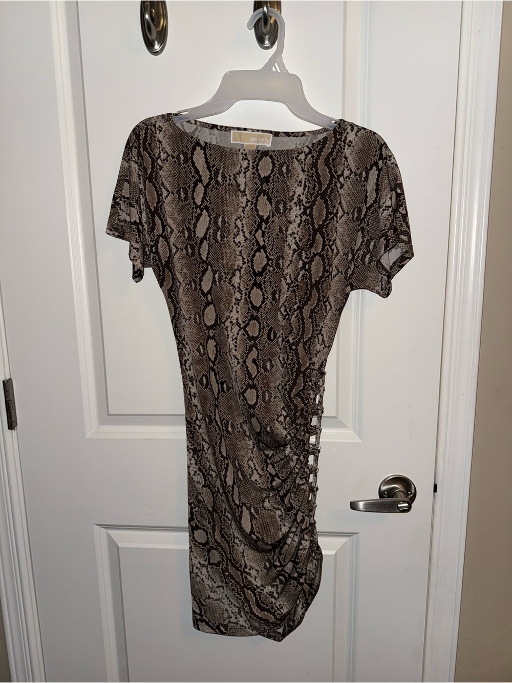 Snake Print Michael Kors Dress - Brown